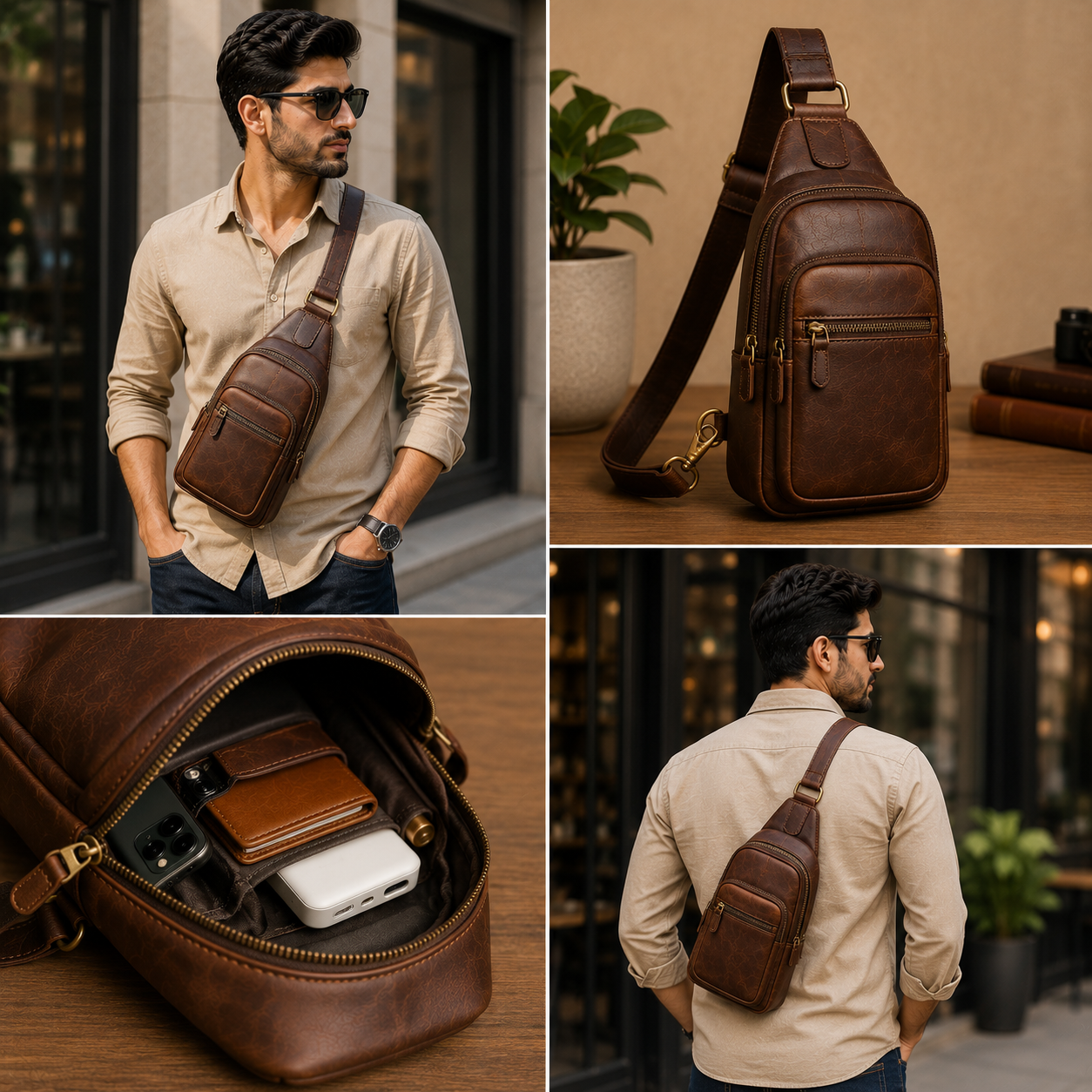 Leather Sling Bags